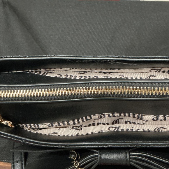 Juicy Couture Black Embossed Bow Crossbody Bag - Picture 4 of 5